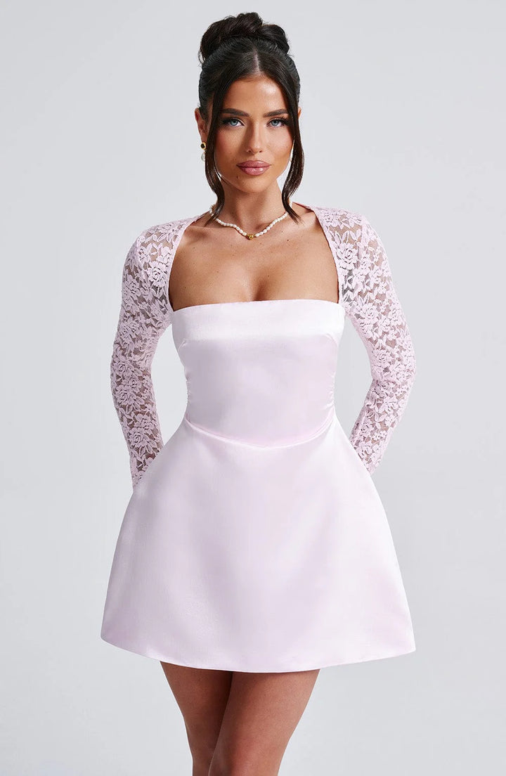 Hyacinth - Satin Mini Dress