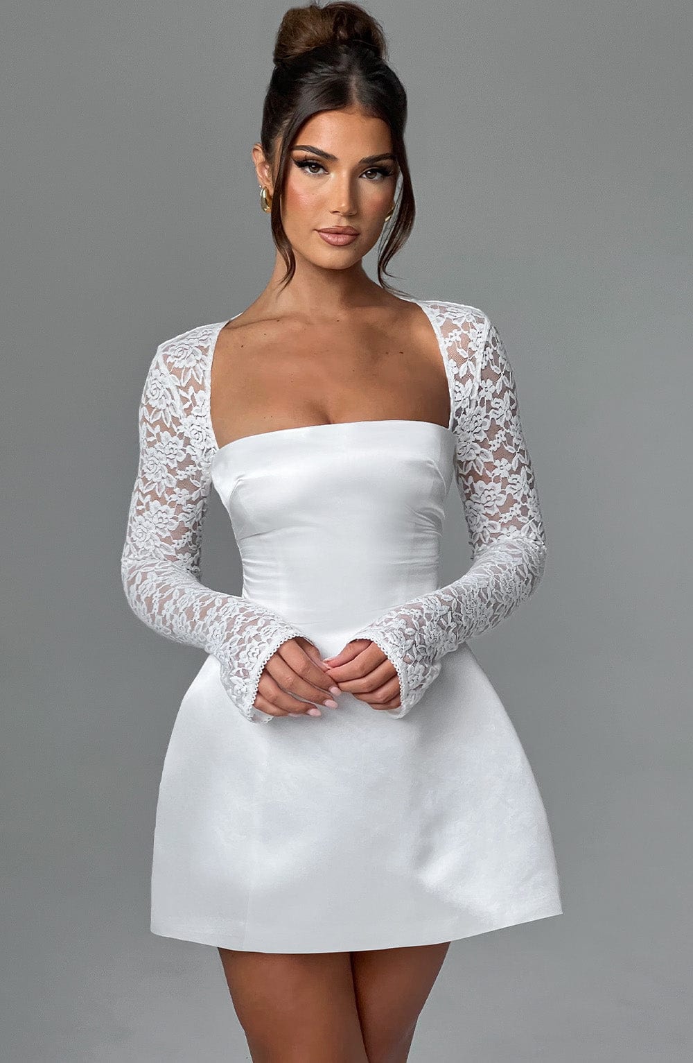 Hyacinth - Satin Mini Dress