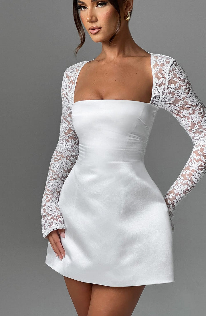 Hyacinth - Satin Mini Dress