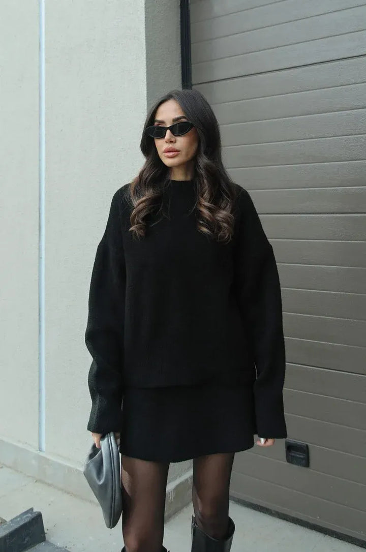 Nadia Knit Sweater Skirt Set