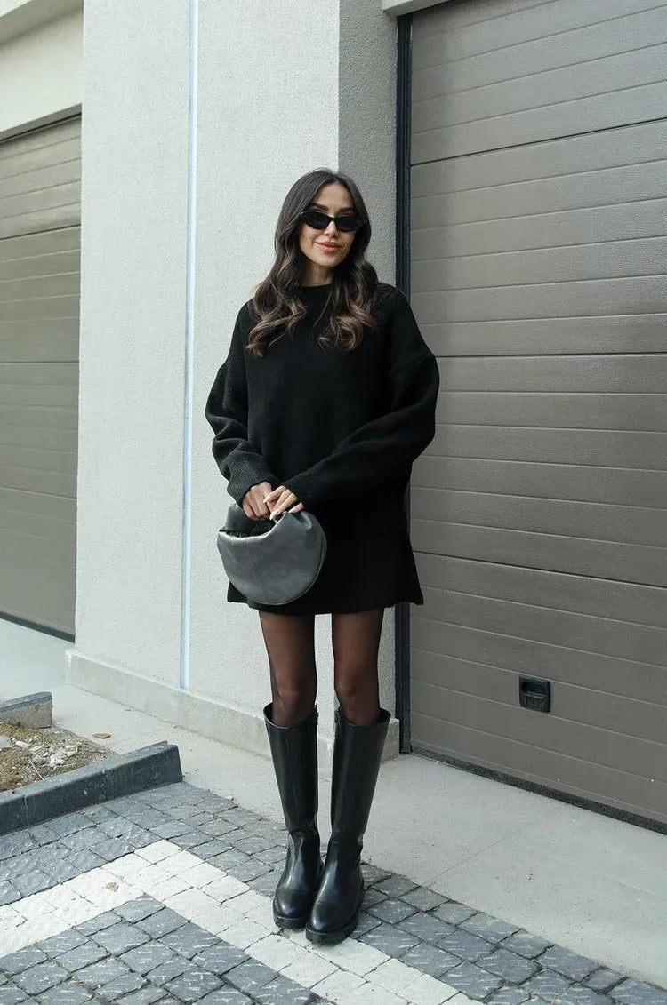 Nadia Knit Sweater Skirt Set