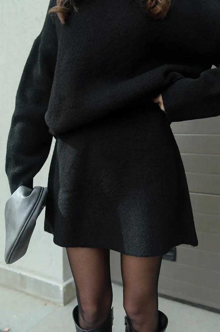 Nadia Knit Sweater Skirt Set