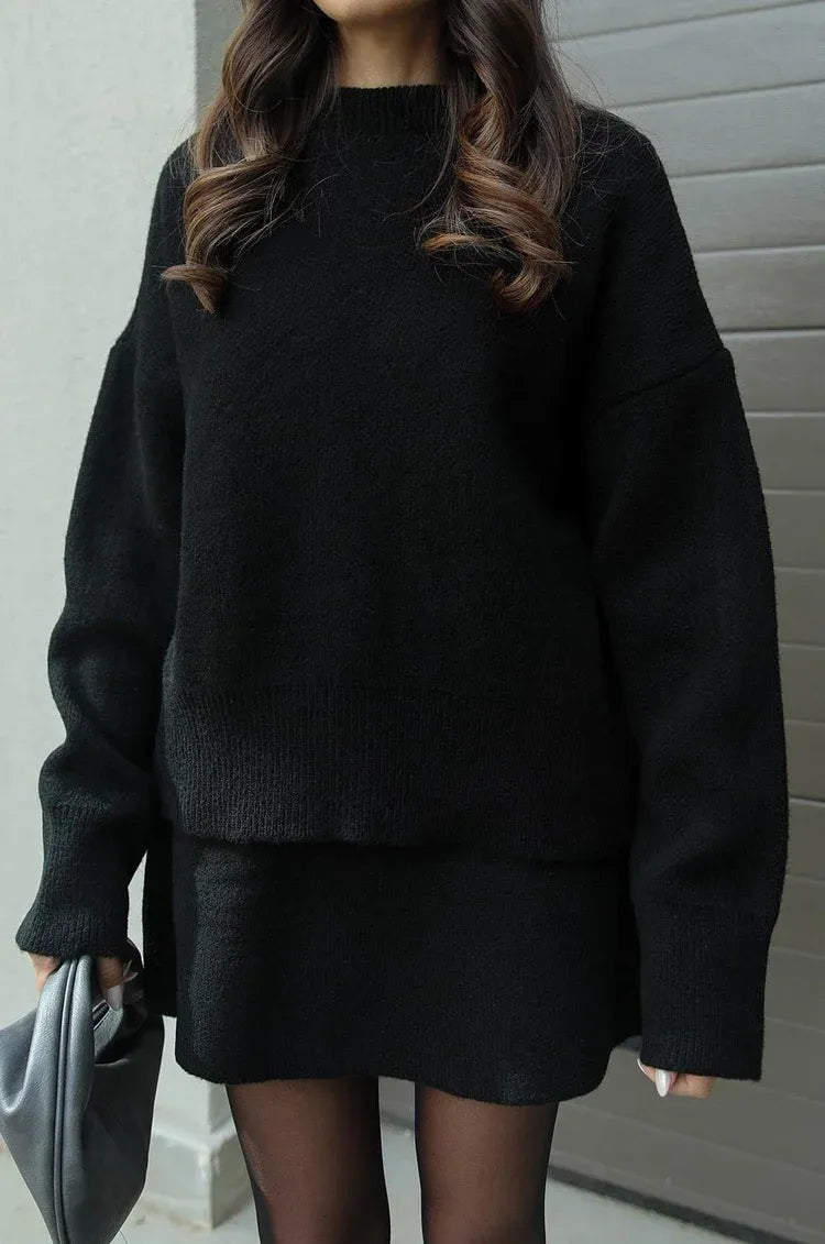 Nadia Knit Sweater Skirt Set