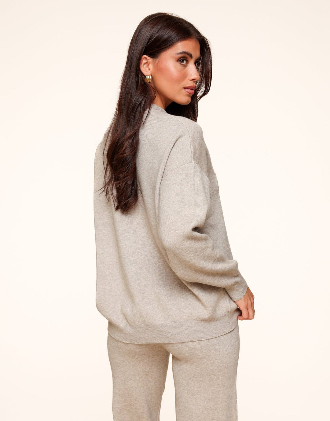 Taupe Woven The Studio Club - Sweater