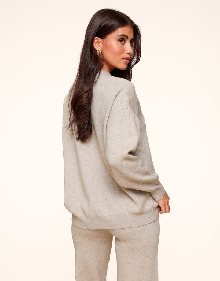 Taupe Woven The Studio Club - Sweater
