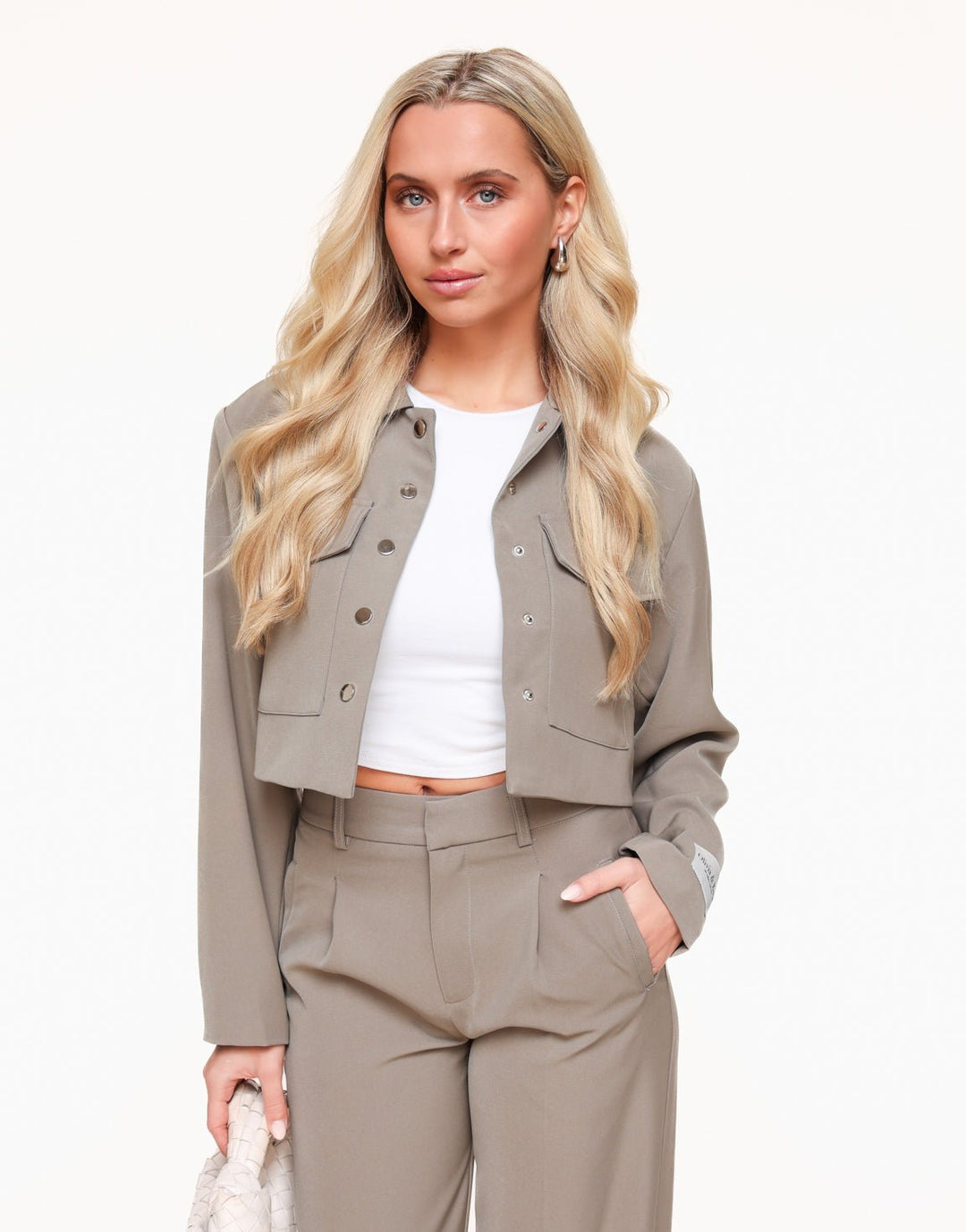 Taupe STUDIO Cropped - Jacket