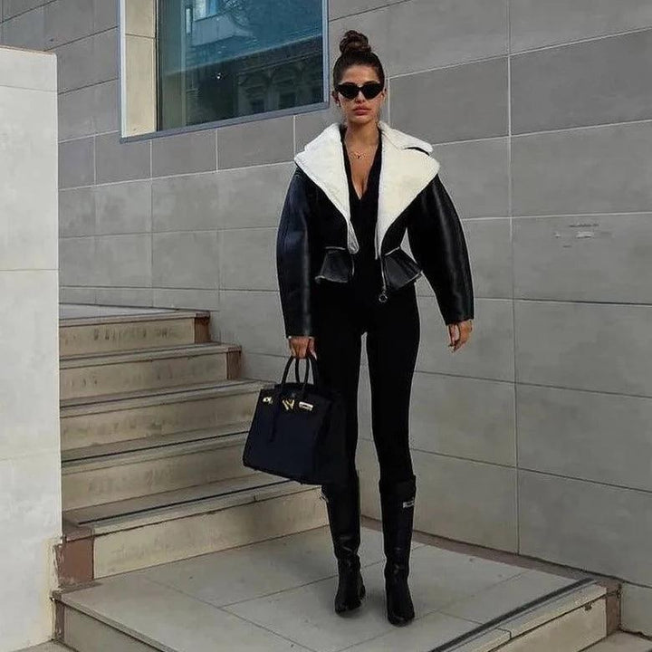 Arlise Structured Shearling Jacket