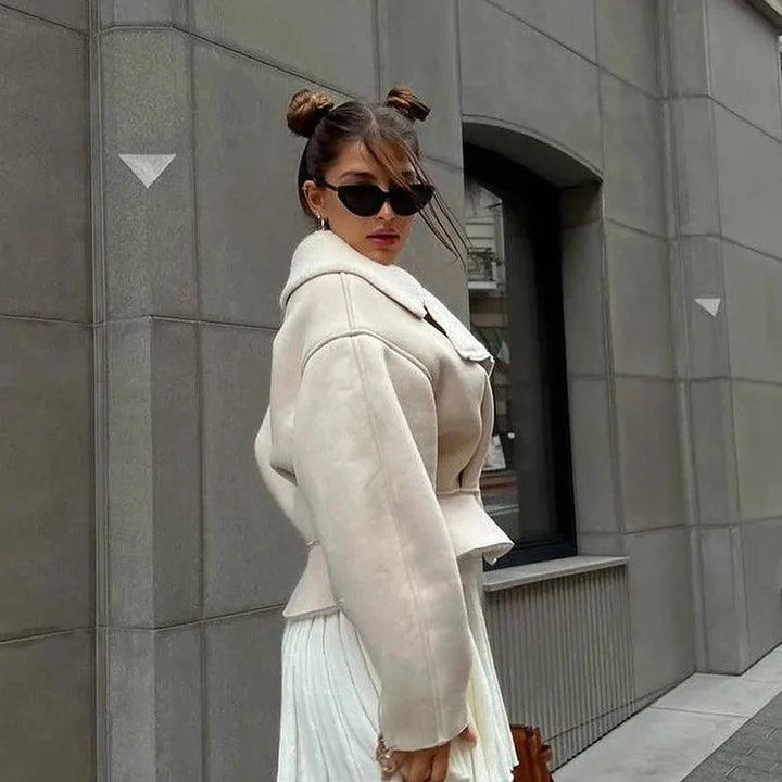 Arlise Structured Shearling Jacket