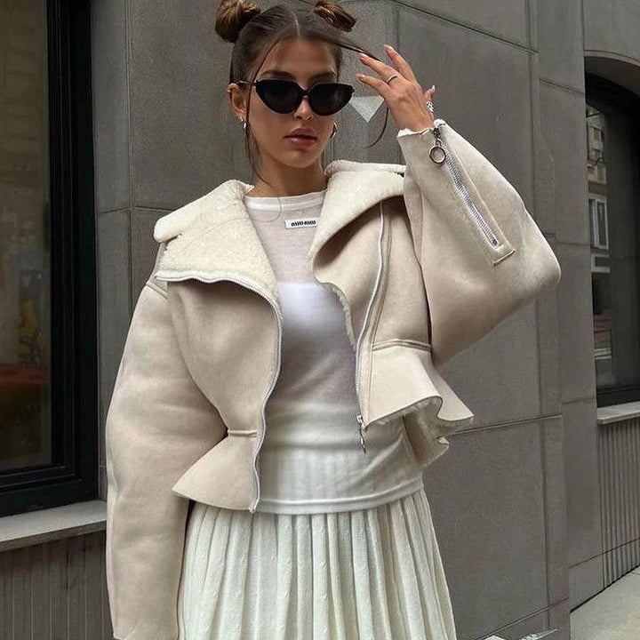 Arlise Structured Shearling Jacket