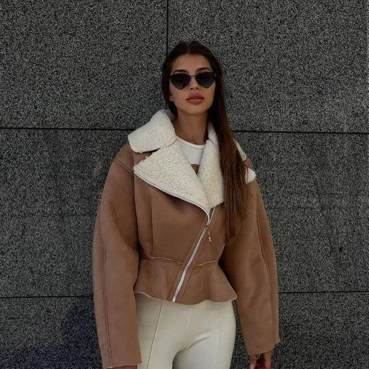 Arlise Structured Shearling Jacket