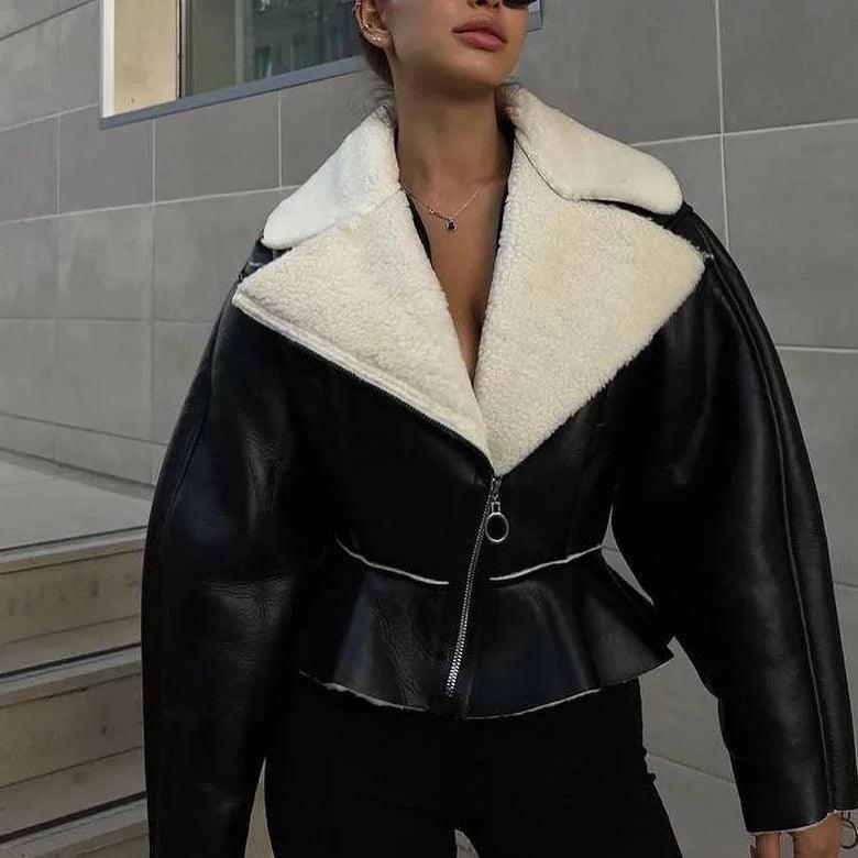 Arlise Structured Shearling Jacket