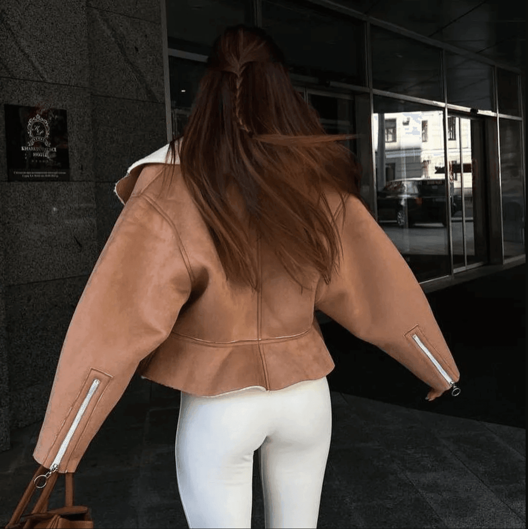 Arlise Structured Shearling Jacket