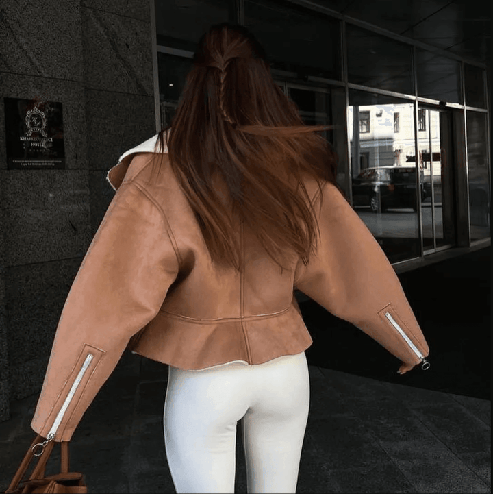 Arlise Structured Shearling Jacket