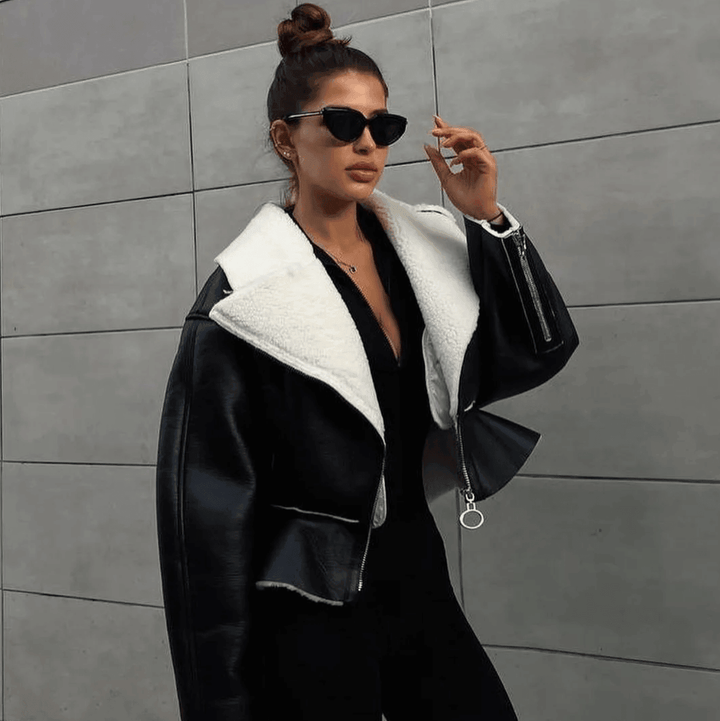 Arlise Structured Shearling Jacket