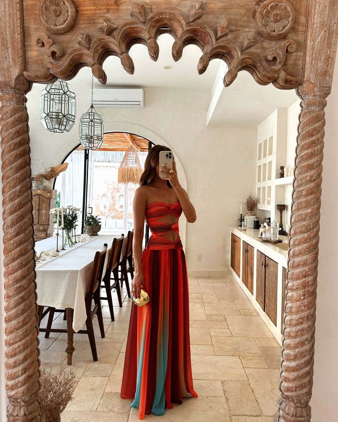 Valencia - Twist Front Maxi Dress