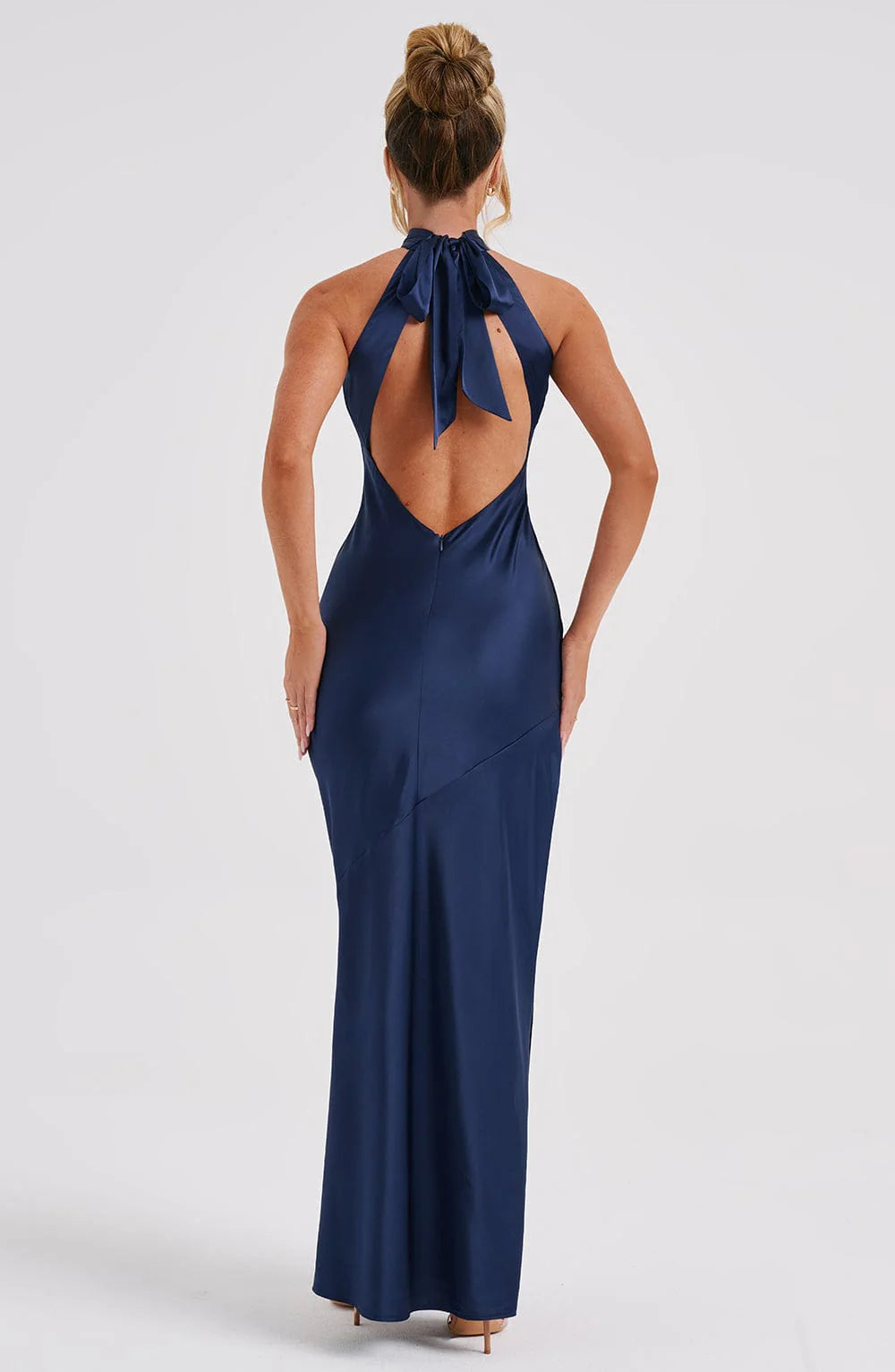 Victoria - Halter Satin Gown