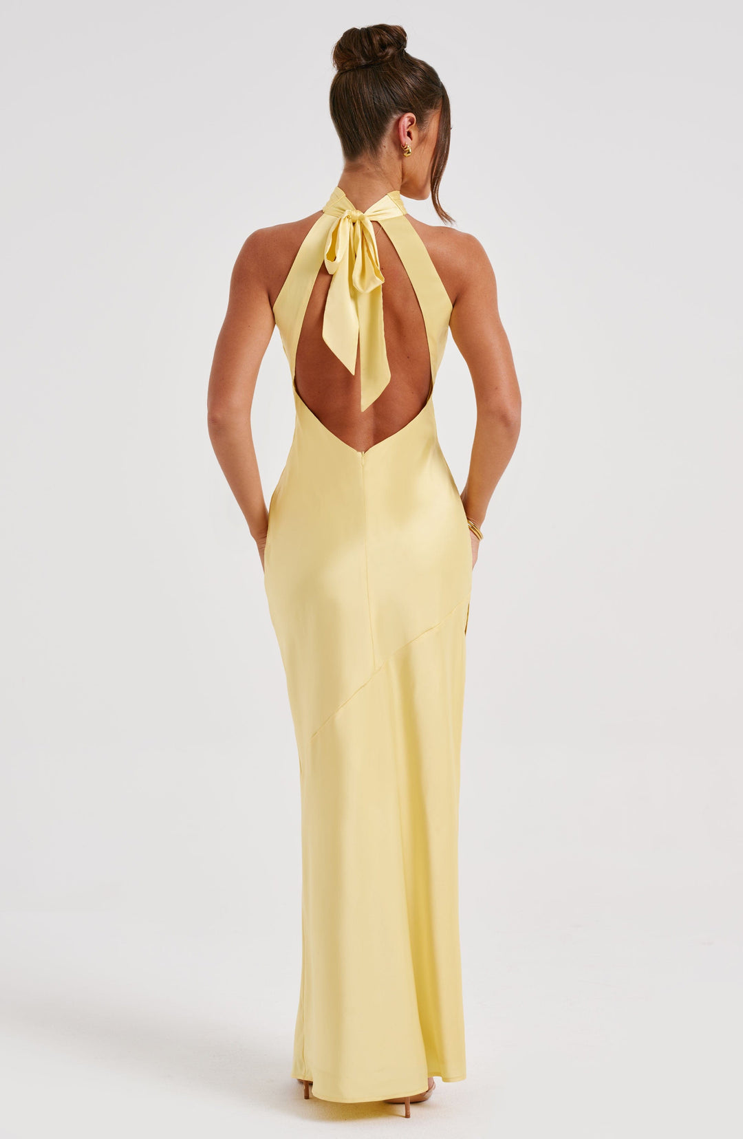 Victoria - Halter Satin Gown