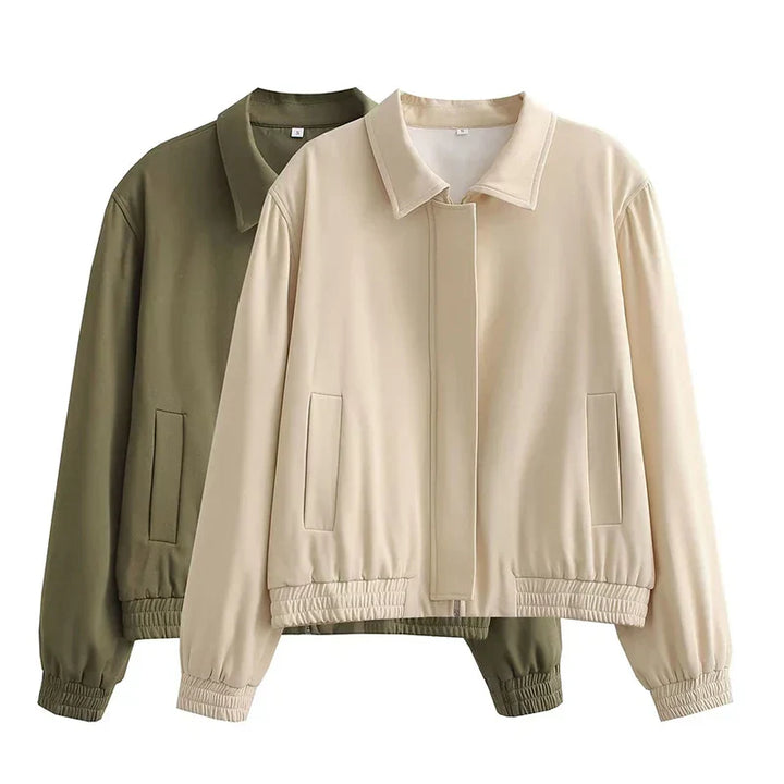 Sloane Zip-Up Bomber Jacket