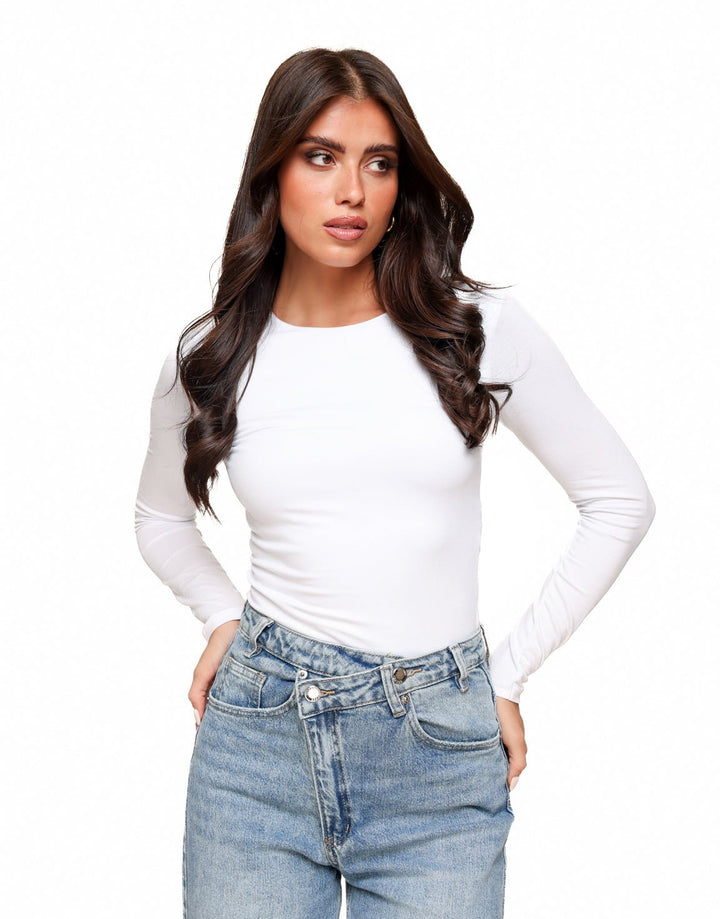 White Basic LS - Top