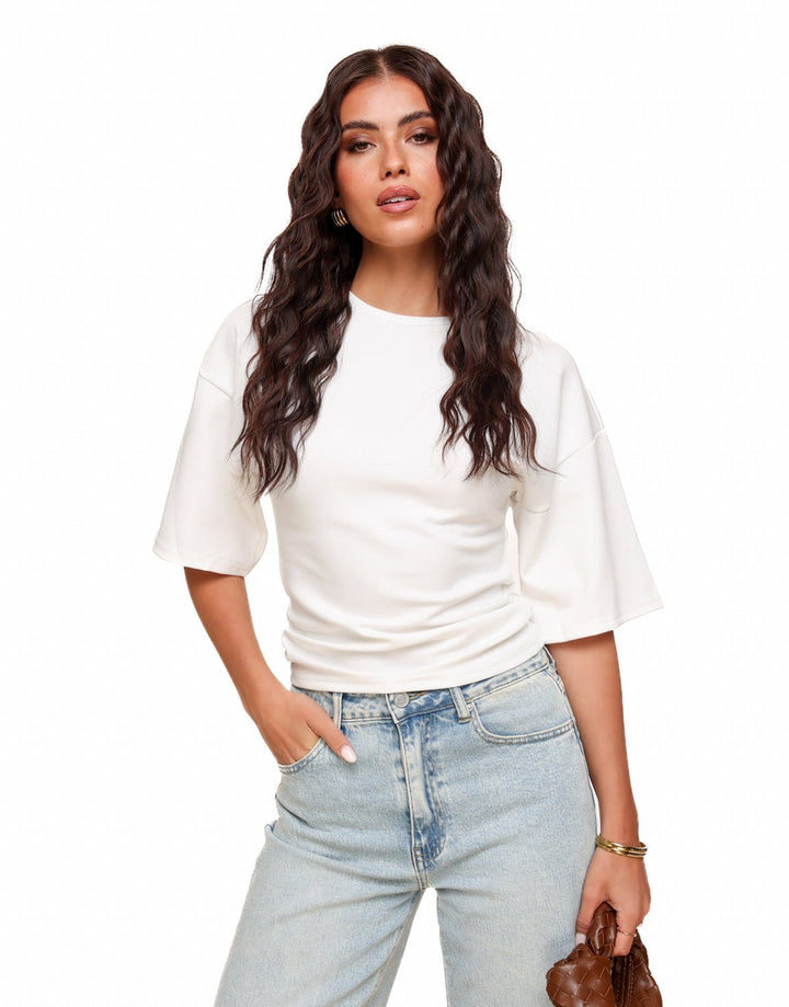 White Fitted - T-shirt