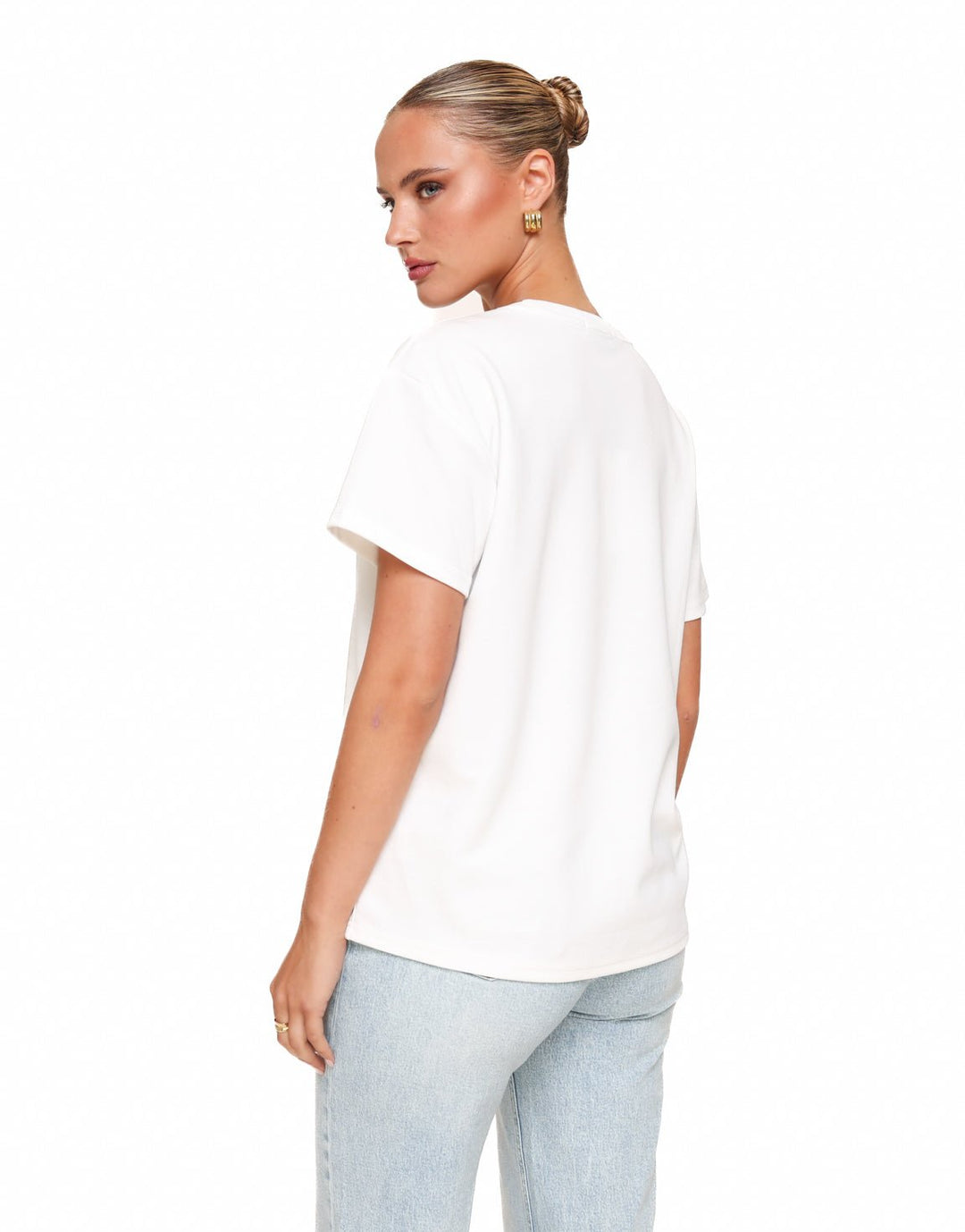 White Oversized Basic SS - T-shirt