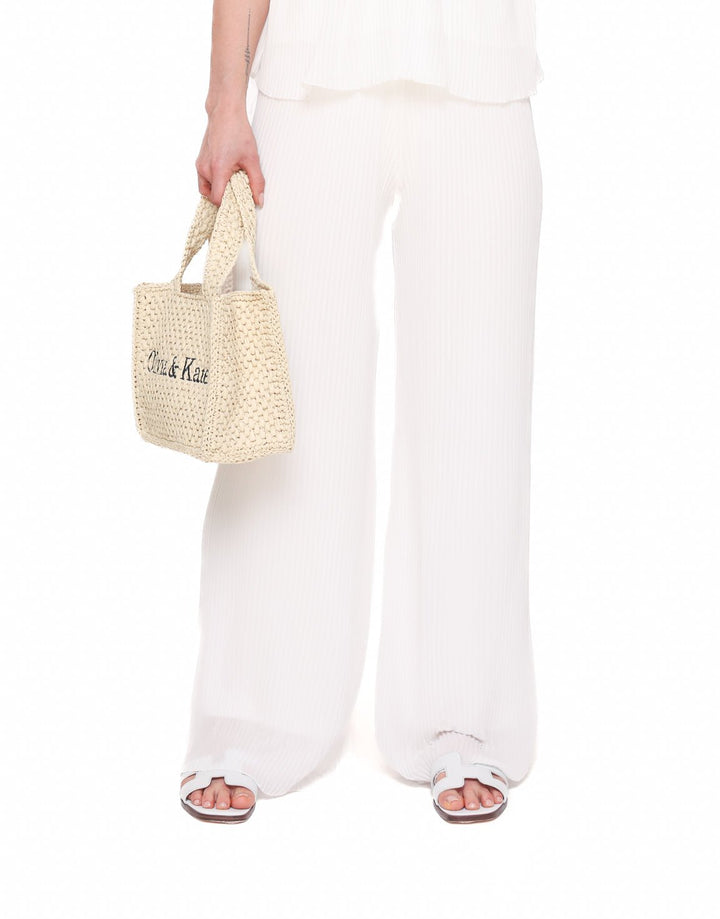 White Plisse - Trousers