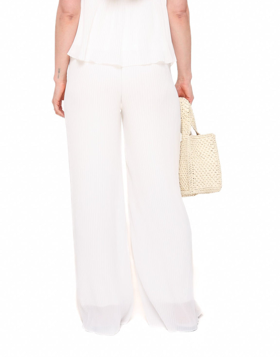 White Plisse - Trousers