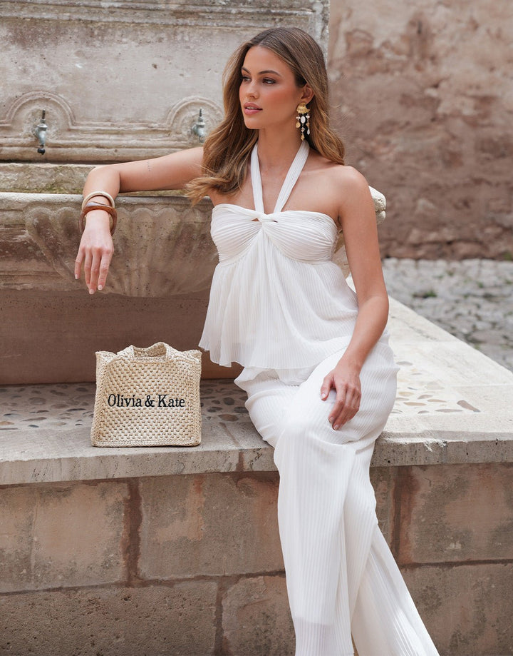 White Plisse - Trousers