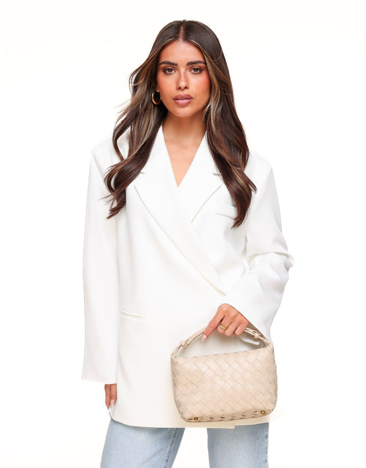 White Square Oversized - Blazer