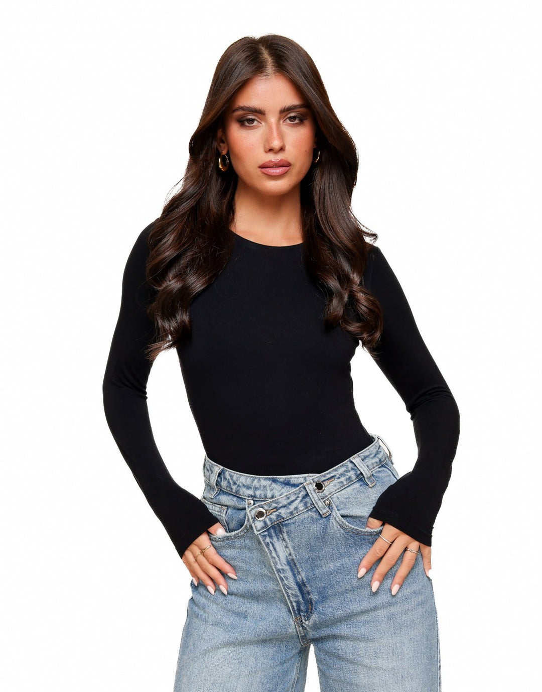 Zwarte Basic LS - Top