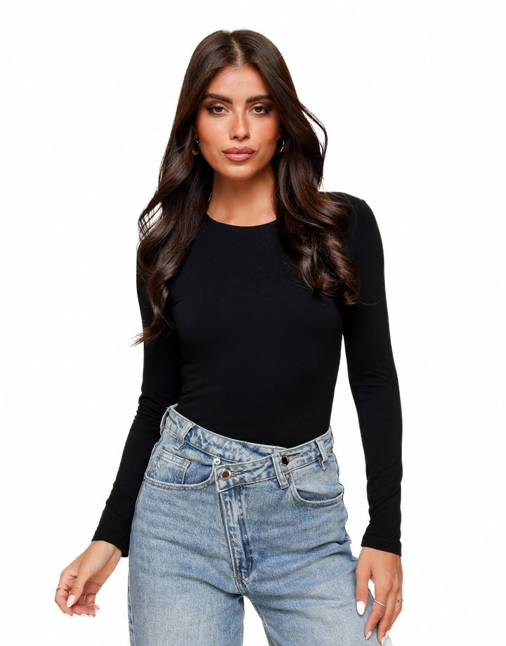 Zwarte Basic LS - Top