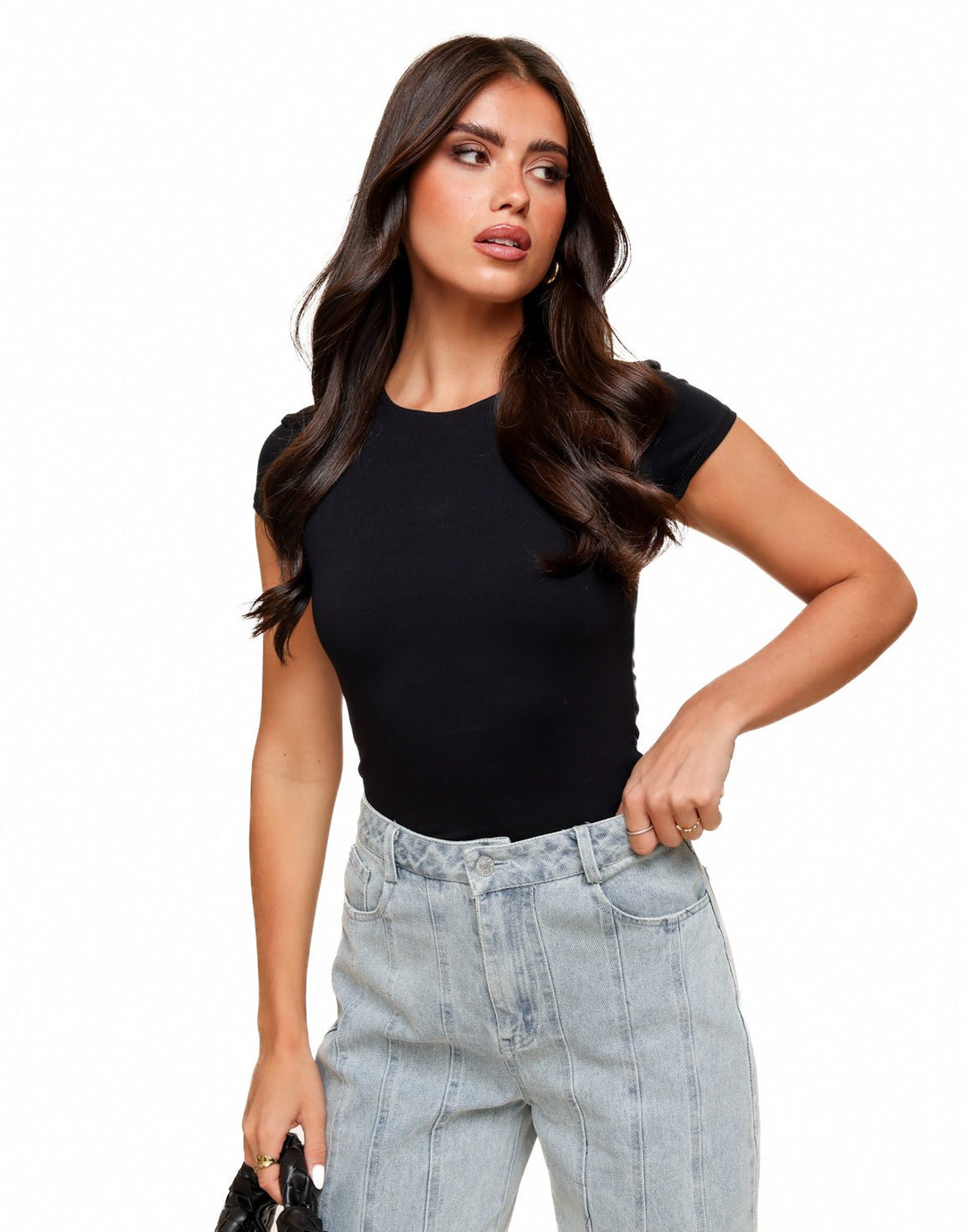 Zwarte Basic SS - Top