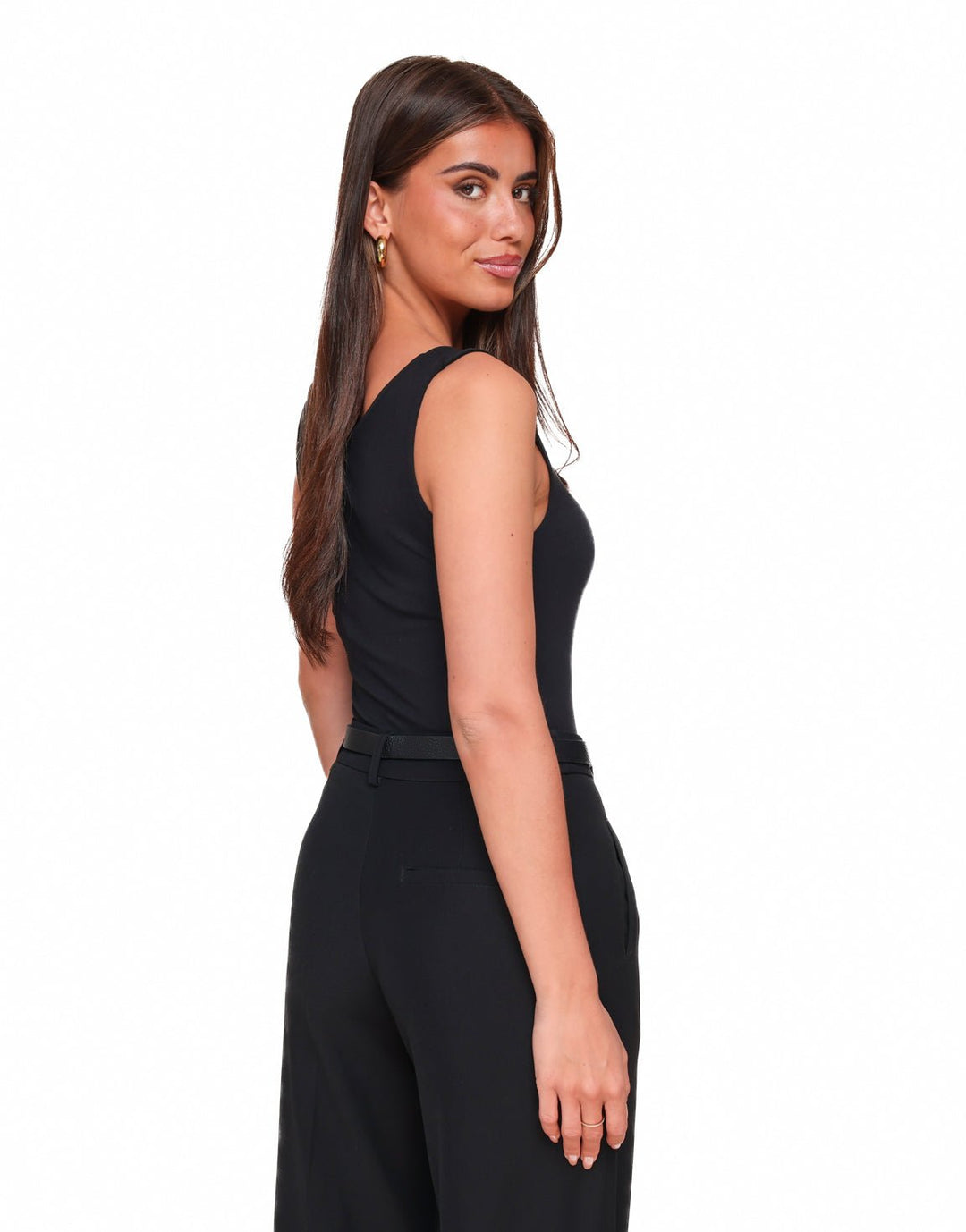 Black Sleeveless Basic - Top