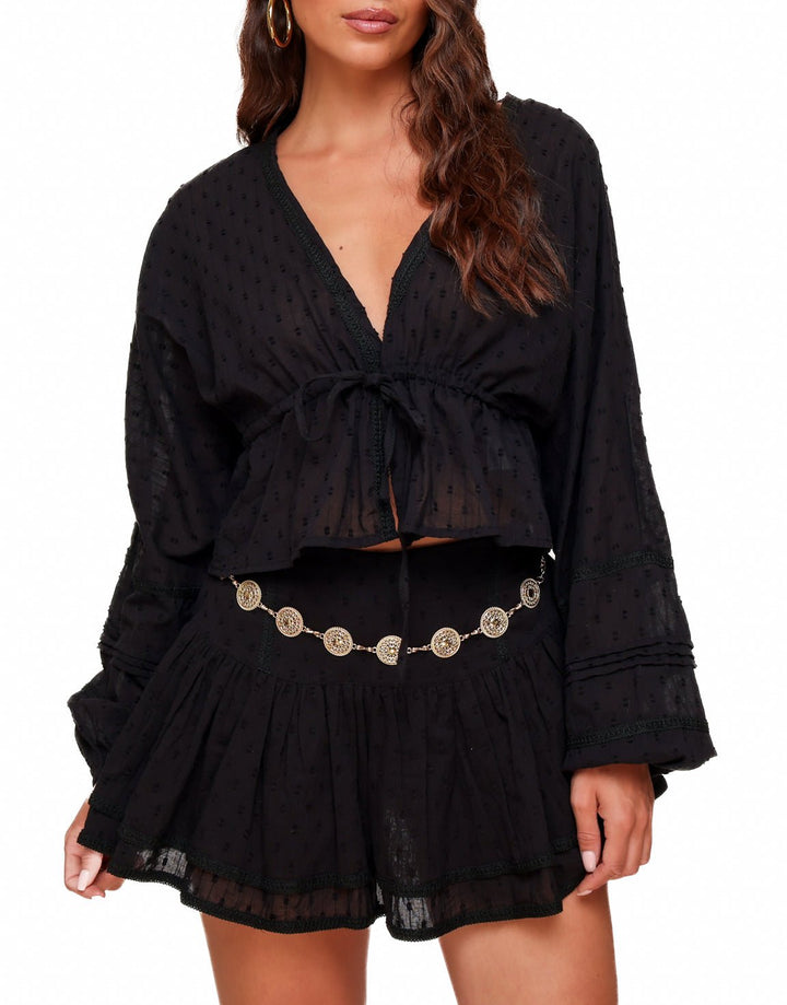 Black Ruffle - Skort