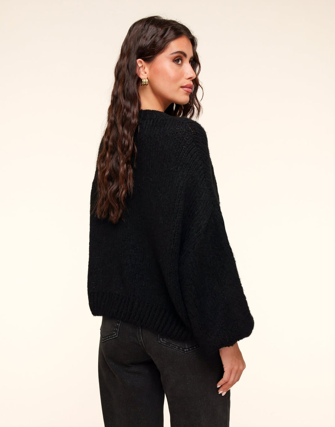 Black Wool Knitted - Sweater